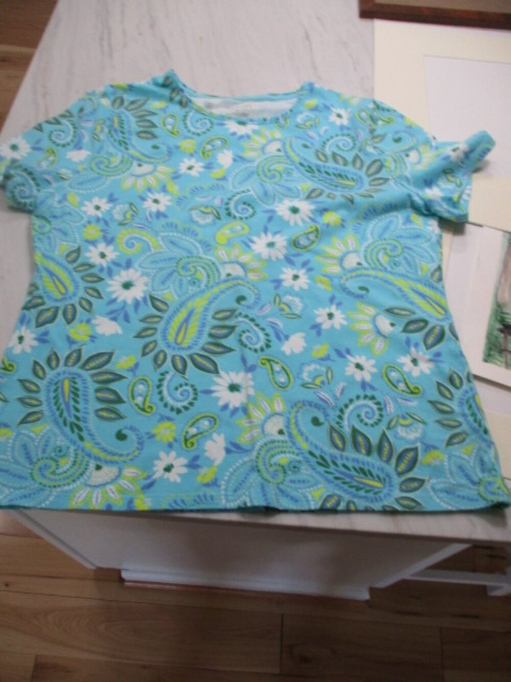 Talbots Floral Tshirt Ladies XLarge - Picture 3 of 4
